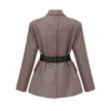 Thérèse belted-waist blazer