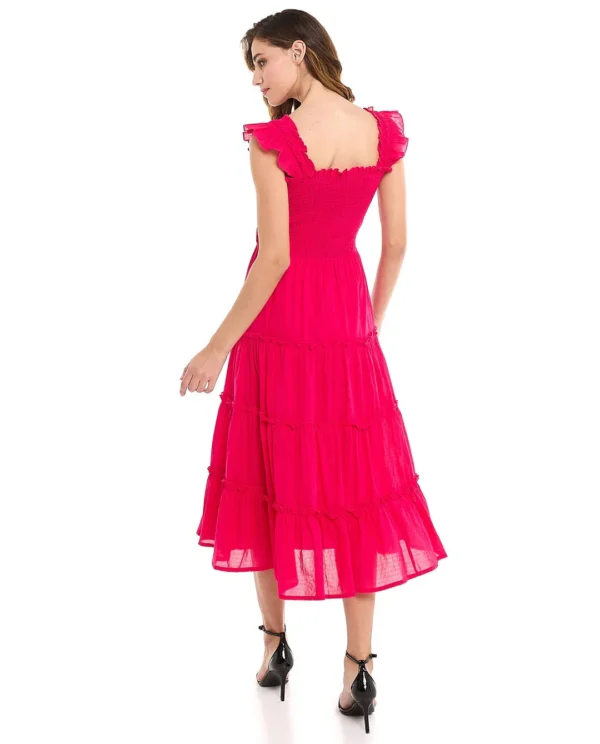 Solid Sleeveless Tiered Dress