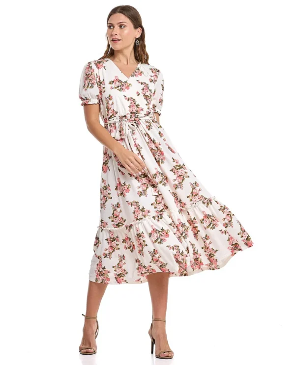 Floral Print A-Line Dress