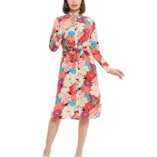 Floral Print A-Line Dress