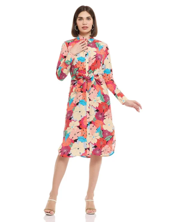 Floral Print A-Line Dress