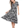 Floral Print A-Line Dress