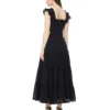 Solid Sleeveless Tiered Dress