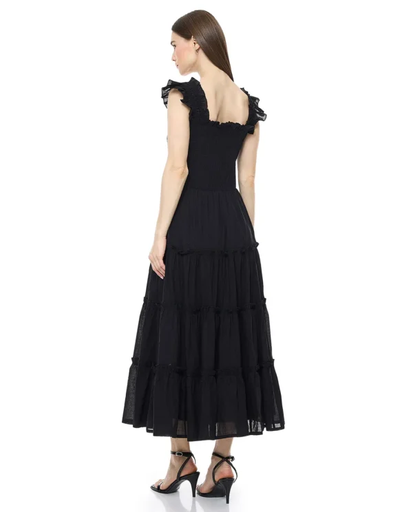 Solid Sleeveless Tiered Dress