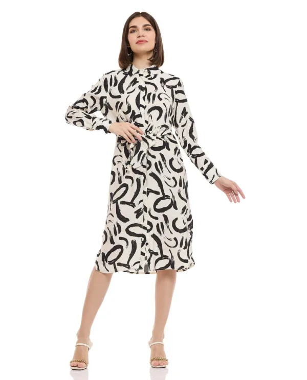 Floral Print A-Line Dress