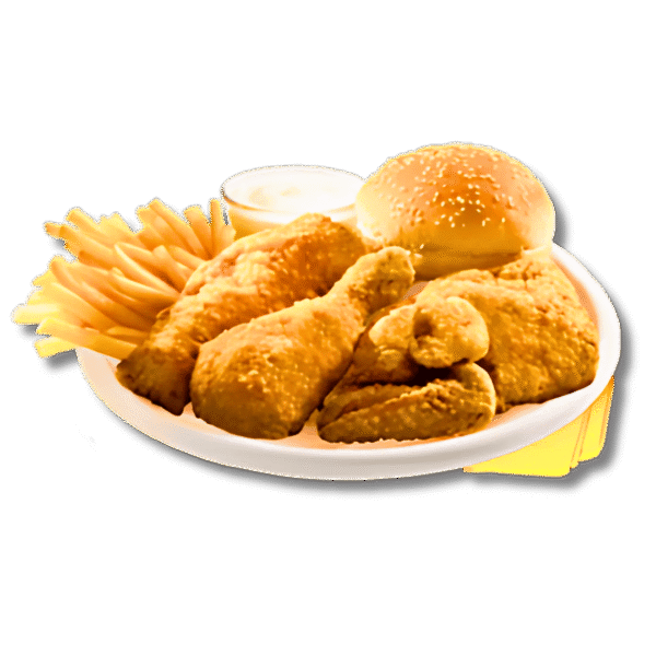 Broasted chicken meal