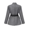 Thérèse belted-waist blazer