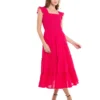 Solid Sleeveless Tiered Dress
