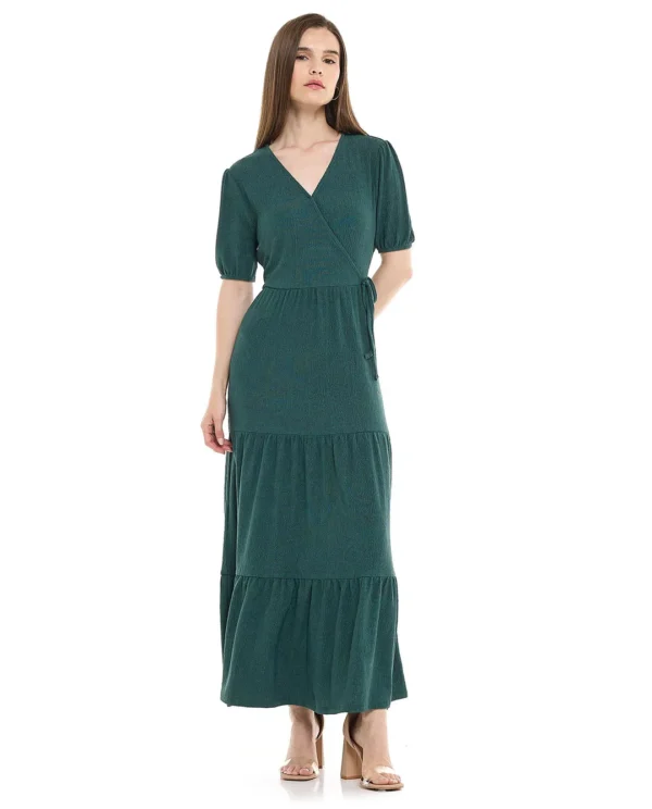 Solid Tiered Dress